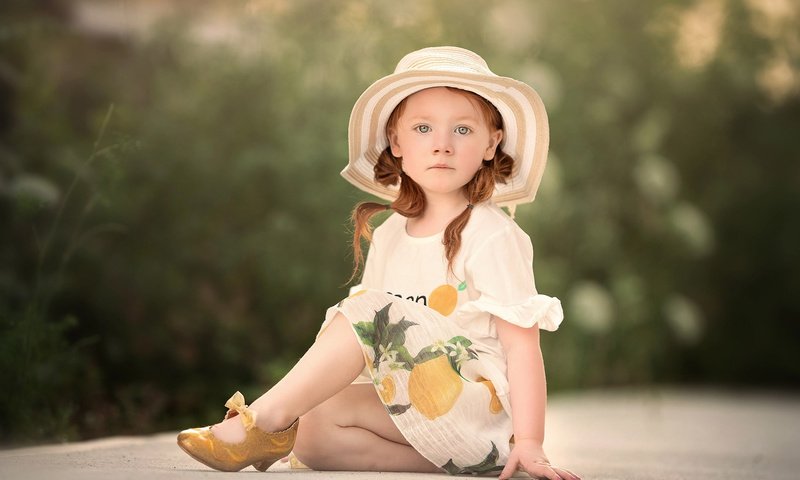 Обои платье, дети, девочка, ребенок, туфли, шляпка, ellen tolman, sue ellen tolman, dress, children, girl, child, shoes, hat разрешение 2048x1367 Загрузить