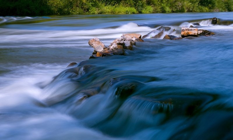 Обои вода, река, природа, камни, течение, water, river, nature, stones, for разрешение 1920x1080 Загрузить