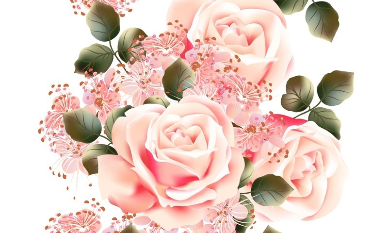 Обои цветы, текстура, фон, розы, белый, flowers, texture, background, roses, white разрешение 2560x1600 Загрузить