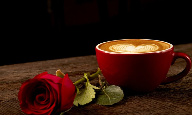 Обои розы, красная роза, роза, дерева, кофе, влюбленная, сердце, бутон, чашка, романтик, краcный, roses, red rose, rose, wood, coffee, love, heart, bud, cup, romantic, red разрешение 2112x1188 Загрузить