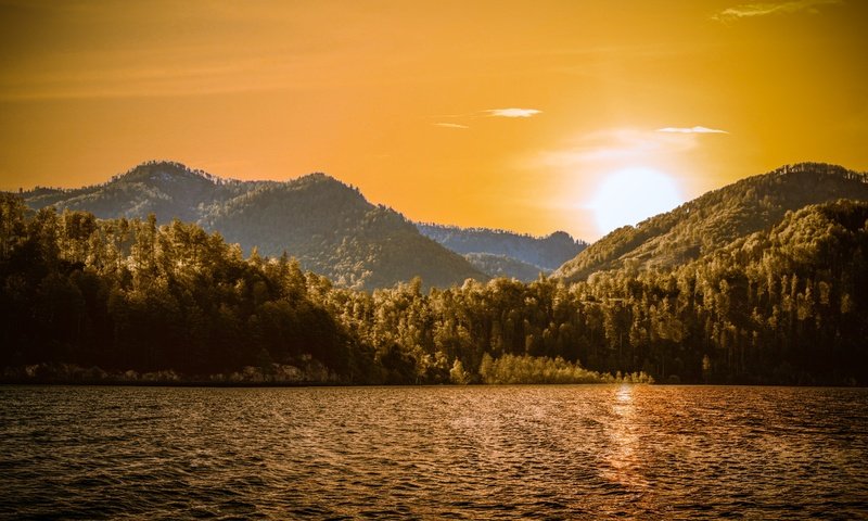 Обои вода, озеро, природа, рассвет, гора, water, lake, nature, dawn, mountain разрешение 7680x4320 Загрузить