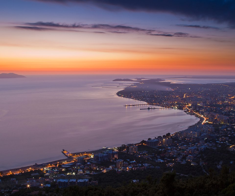 Обои вечер, vlora, албания, the evening, albania разрешение 2560x1600 Загрузить