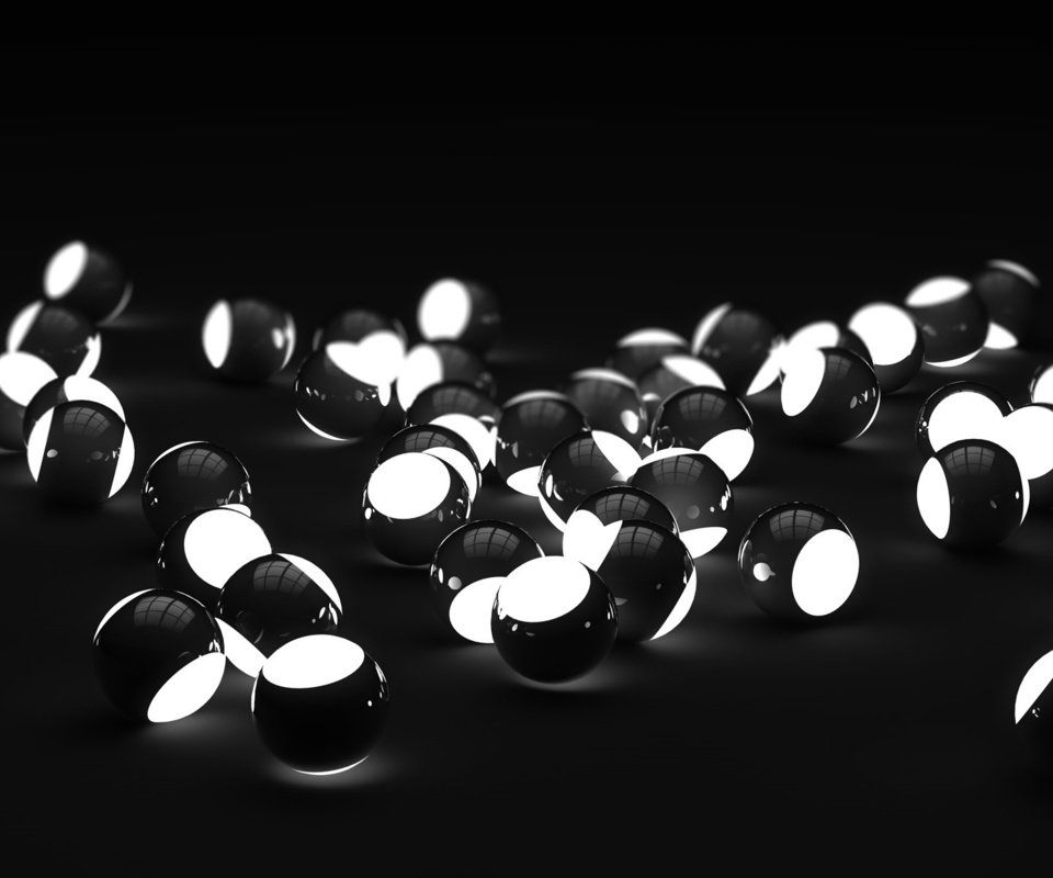 Обои шары, чёрно-белое, шарики, сферы, luminous spheres, полосатый круг, balls, black and white, sphere, striped circle разрешение 1920x1200 Загрузить