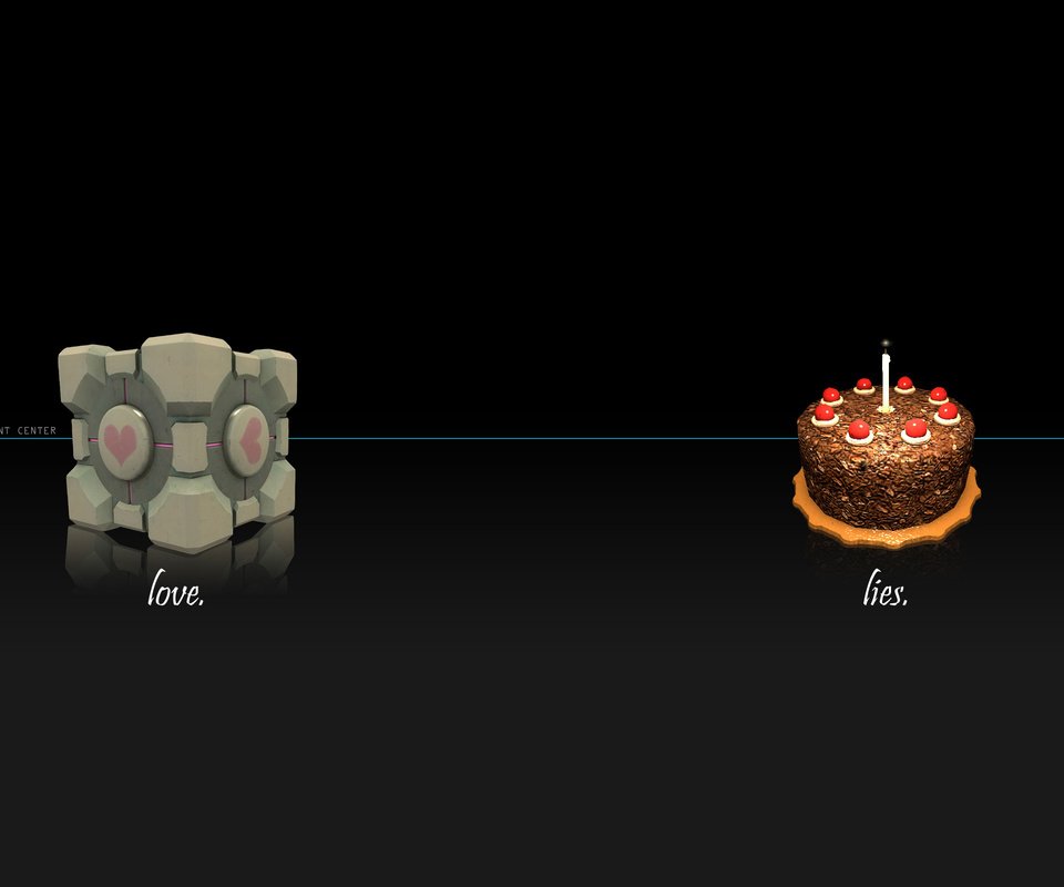 Обои свечка, куб, portal, тортик, candle, cube, cake разрешение 2560x1600 Загрузить