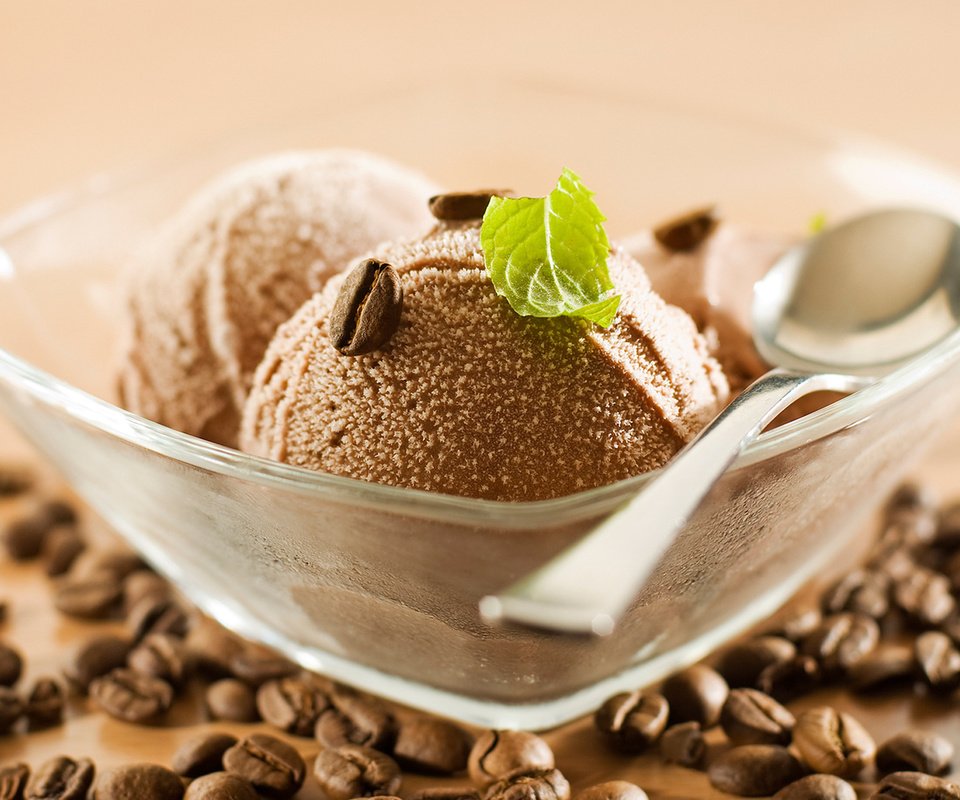 Обои зерна, кофе, мороженное, десерт, шоколадное мороженое, grain, coffee, ice cream, dessert, chocolate ice cream разрешение 1920x1200 Загрузить