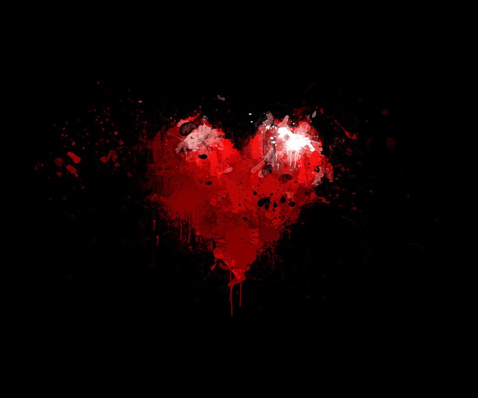 Обои фон, капли, черный, краска, сердце, минимализм, красное, background, drops, black, paint, heart, minimalism, red разрешение 1920x1080 Загрузить