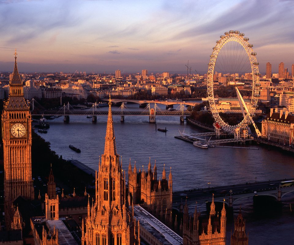 Обои река, закат, лондон, город, англия, river, sunset, london, the city, england разрешение 3543x2686 Загрузить