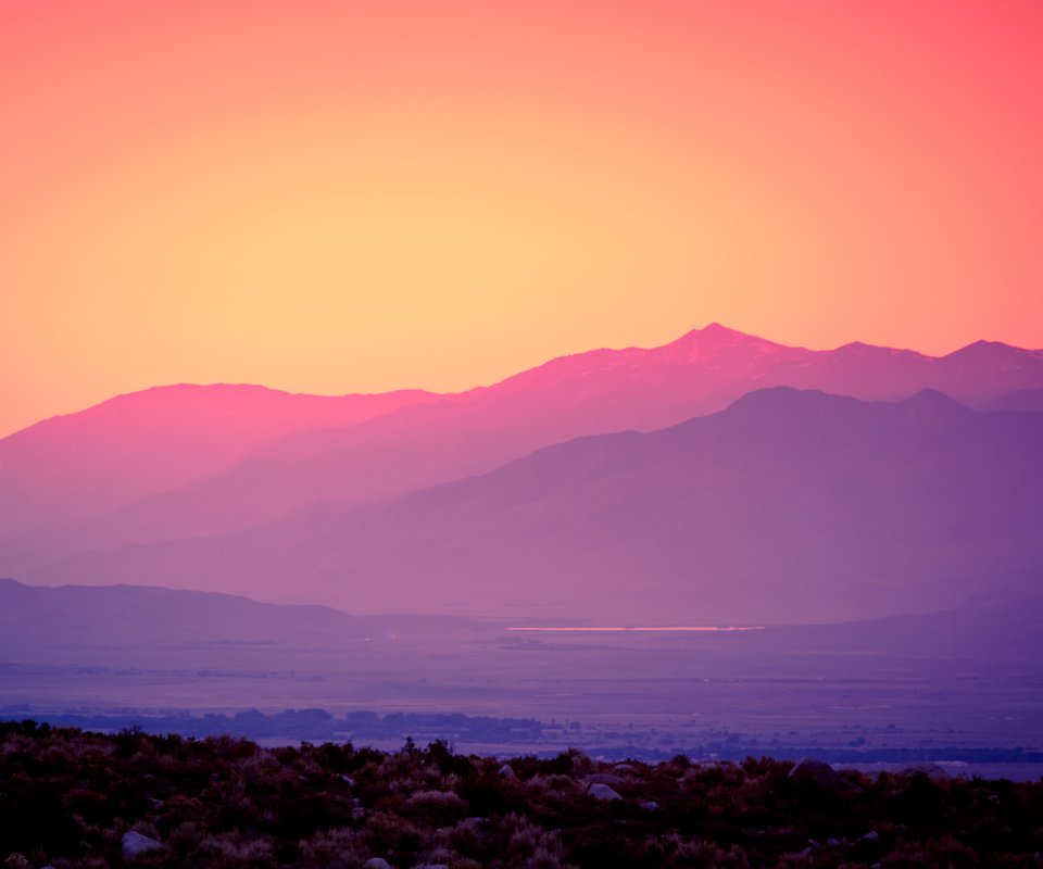 Обои горы, закат, mountains, sunset разрешение 5276x3517 Загрузить