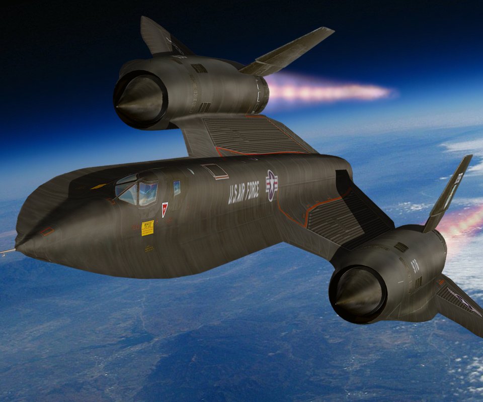 Обои земля, blackbirdk, lockheed sr-71, earth разрешение 1920x1080 Загрузить