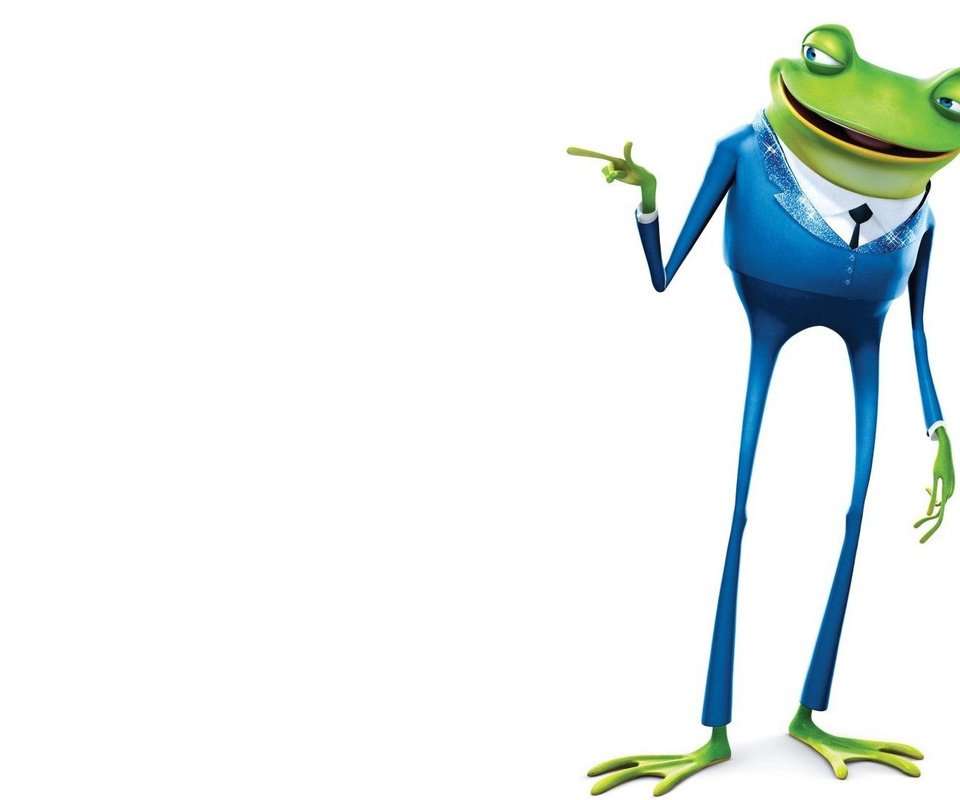 Обои лягушка, белый фон, галстук, жест, синий костюм, frog, white background, tie, gesture, blue suit разрешение 1920x1080 Загрузить