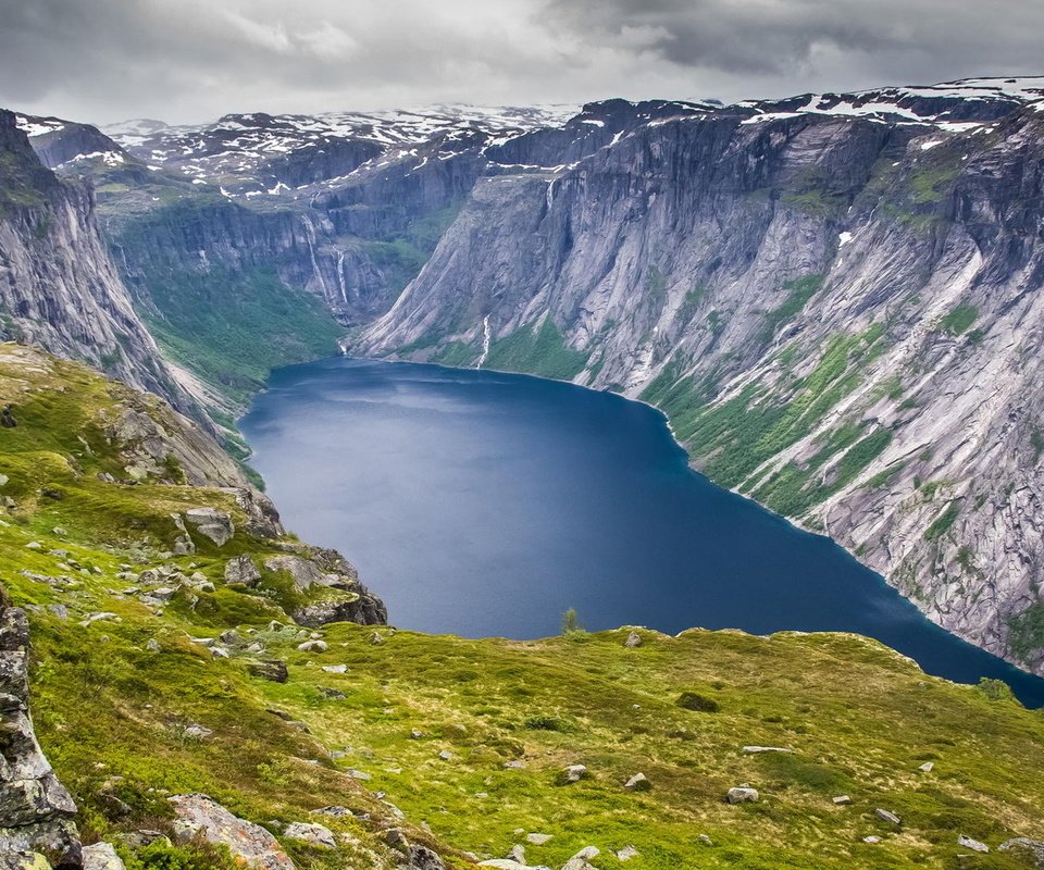 Обои озеро, горы, пейзаж, норвегия, озеро рингедалсватн, lake, mountains, landscape, norway, the lake engelsman разрешение 1920x1080 Загрузить
