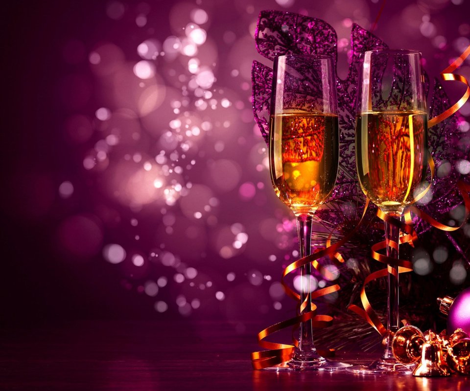 Обои елочная, champaine, celebrate, decorations, christmas разрешение 1920x1080 Загрузить