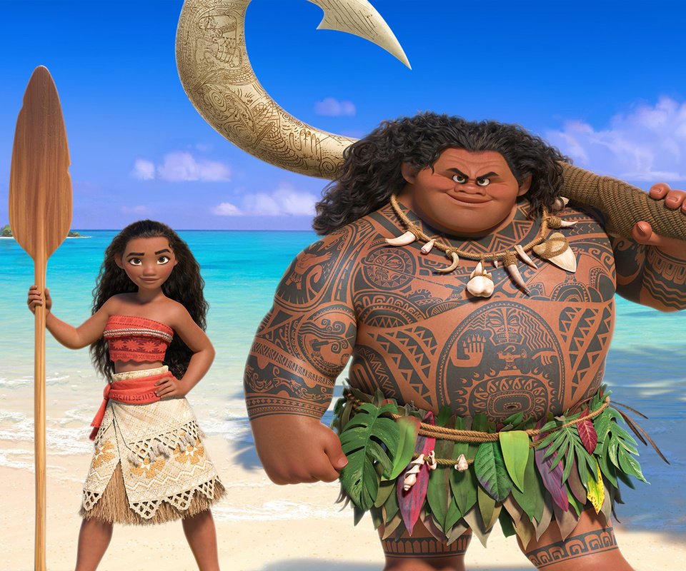 Обои дисней, моана, мауи, disney, moana, maui разрешение 2560x1600 Загрузить