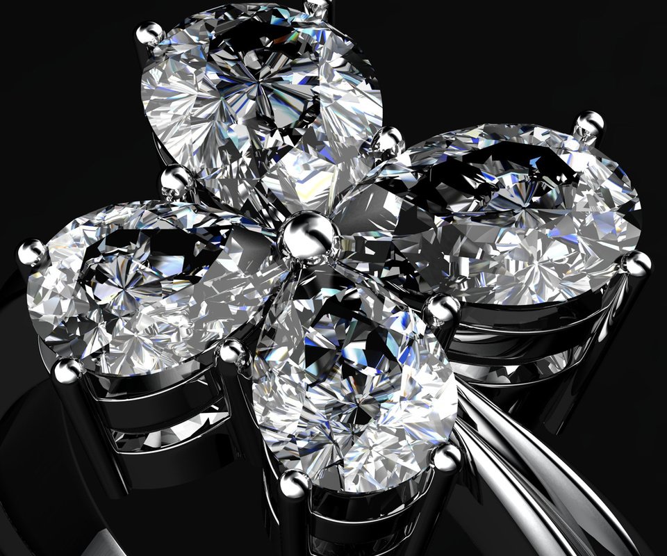 Обои кольцо, черный фон, бриллианты, ювелирные изделия, ring, black background, diamonds, jewelry разрешение 2048x1080 Загрузить