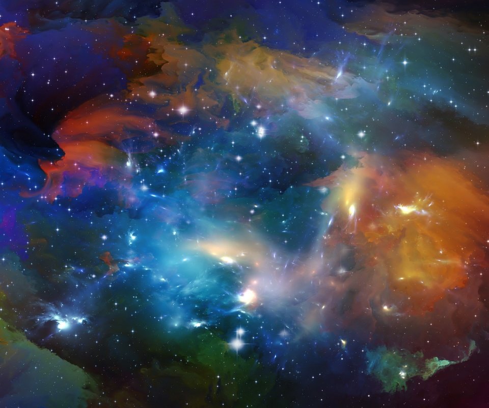 Обои небо, космос, звезды, туманность, the sky, space, stars, nebula разрешение 2880x1800 Загрузить