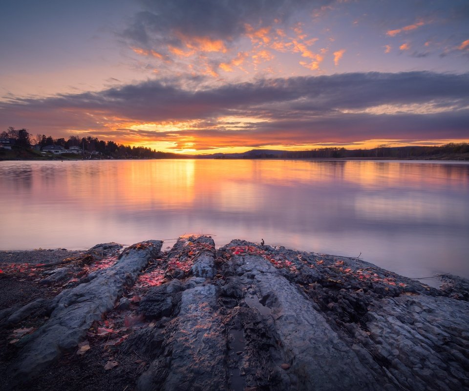 Обои озеро, берег, закат, lake, shore, sunset разрешение 2048x1365 Загрузить