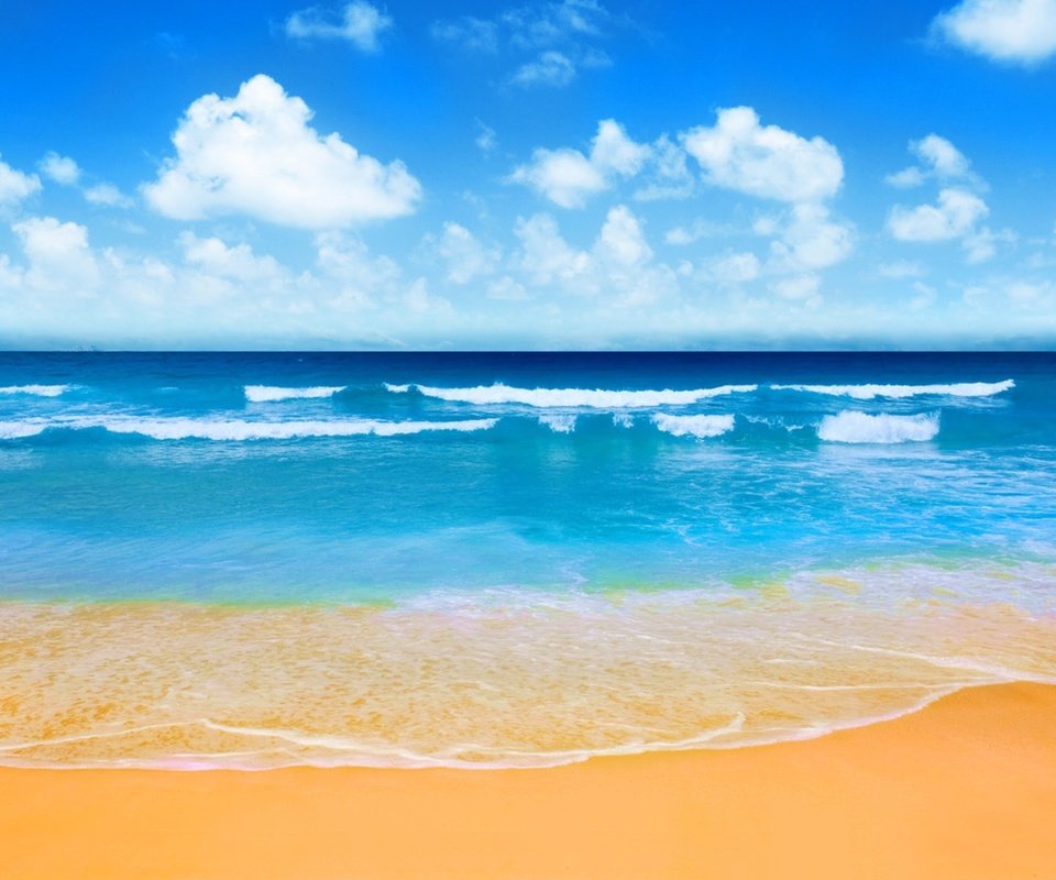 Обои море, пляж, sea, beach разрешение 2560x1440 Загрузить