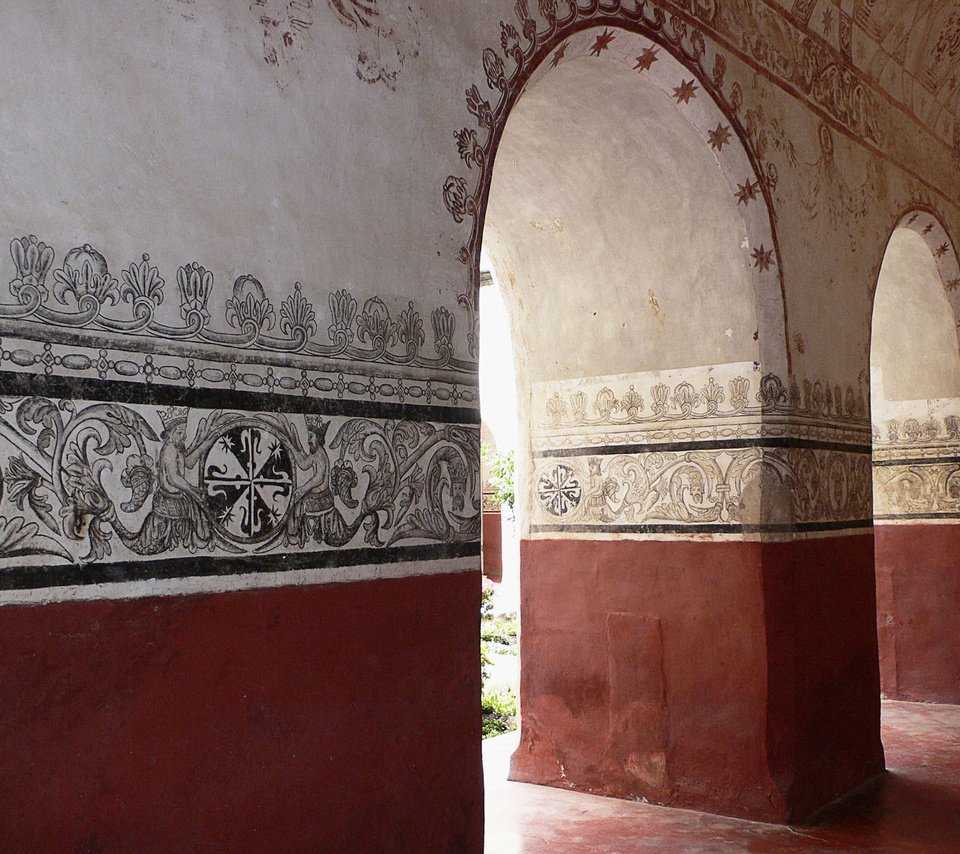 Обои стена, роспись, арка, wall, painting, arch разрешение 1920x1200 Загрузить