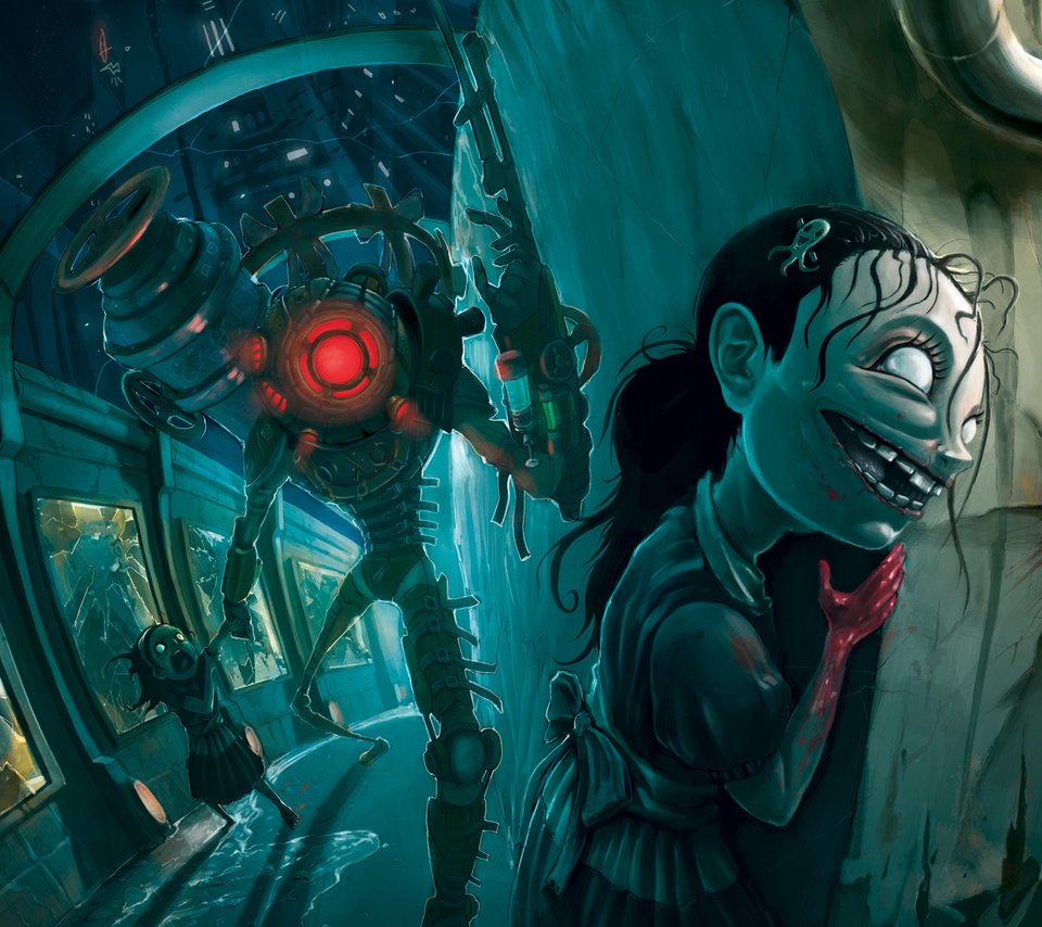 Обои bioshock 2, little sister, маленькие сестры, little sisters разрешение 1920x1200 Загрузить