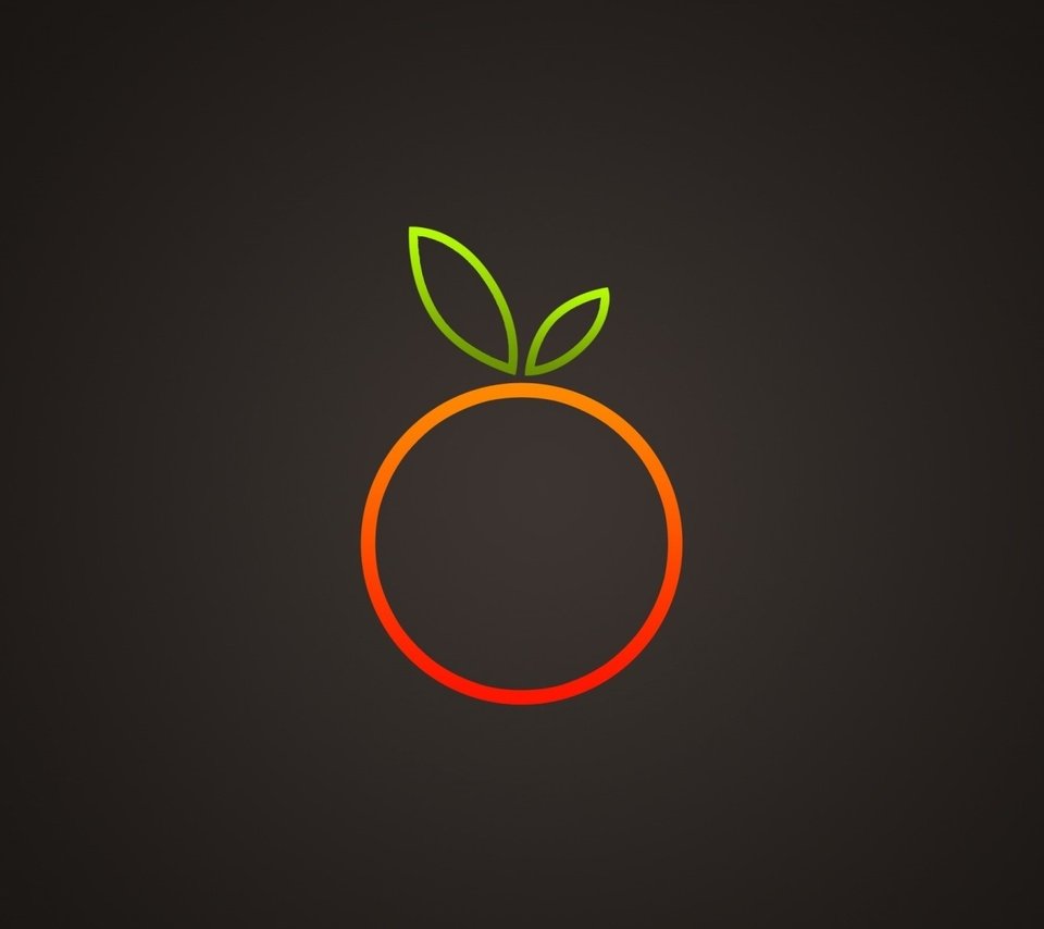 Обои фон, апельсин, листик, background, orange, leaf разрешение 1920x1200 Загрузить