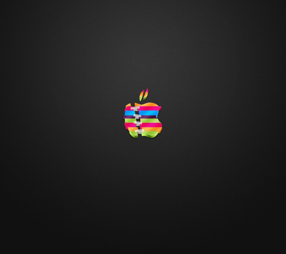Обои логотип, цветной, скотч, разрезан, склеен, эппл, logo, color, scotch, cut, glued, apple разрешение 1920x1200 Загрузить