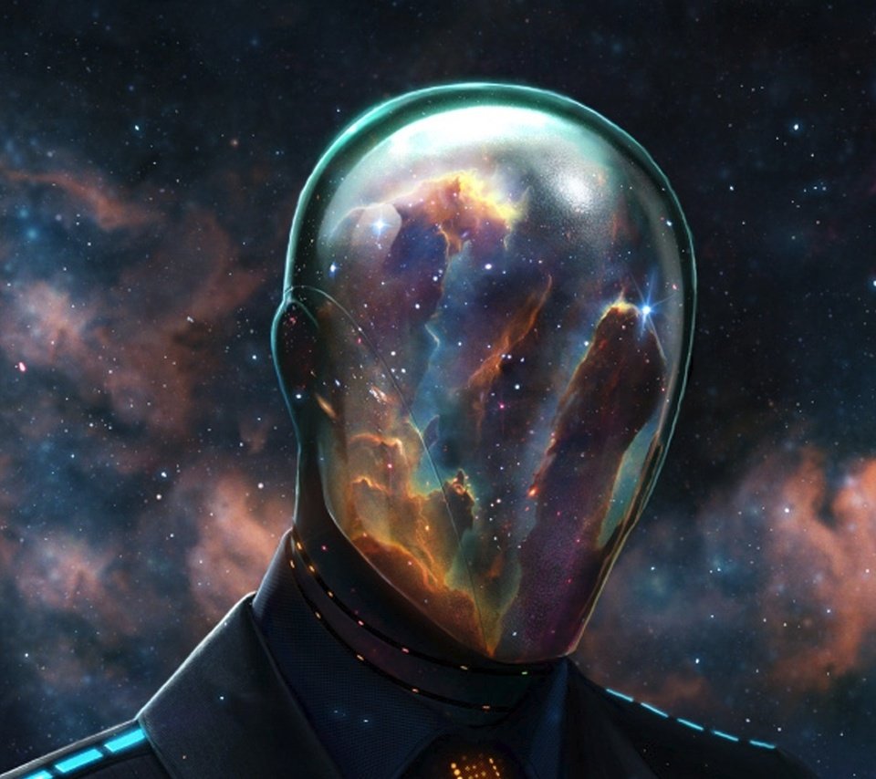 Обои космос, маска, звезды, шлем, человек, туманность, скафандр, space, mask, stars, helmet, people, nebula, the suit разрешение 1920x1080 Загрузить