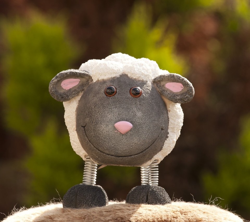 Обои фото, улыбка, игрушка, овечка, photo, smile, toy, sheep разрешение 2560x1600 Загрузить