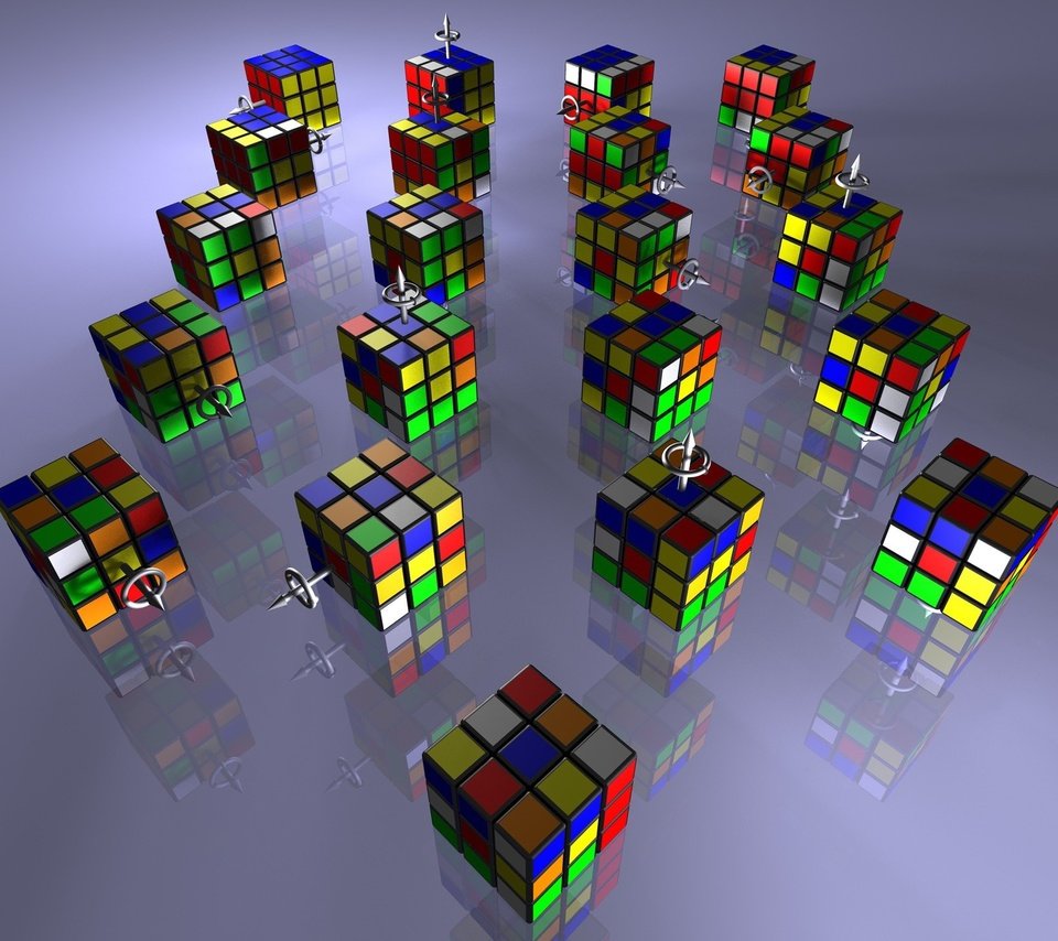 Обои кубики рубика, rubik's cubes разрешение 1920x1440 Загрузить