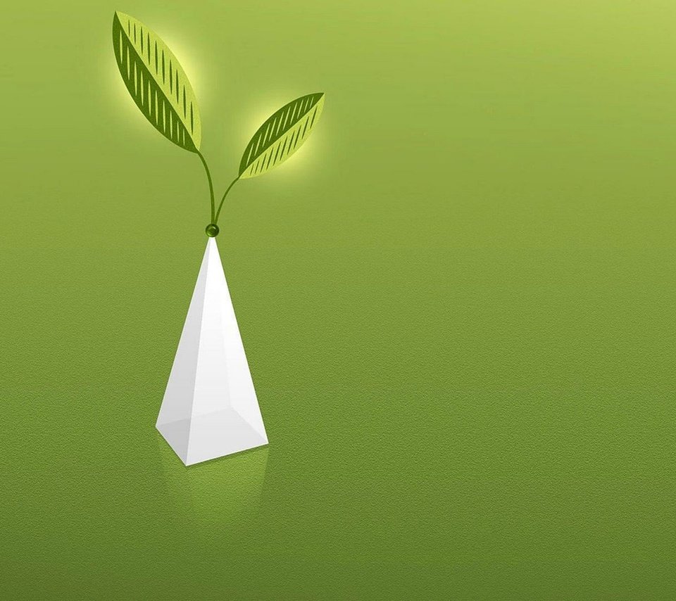 Обои листья, зелёный, фон, ваза, белая, оливковый, leaves, green, background, vase, white, olive разрешение 1920x1200 Загрузить