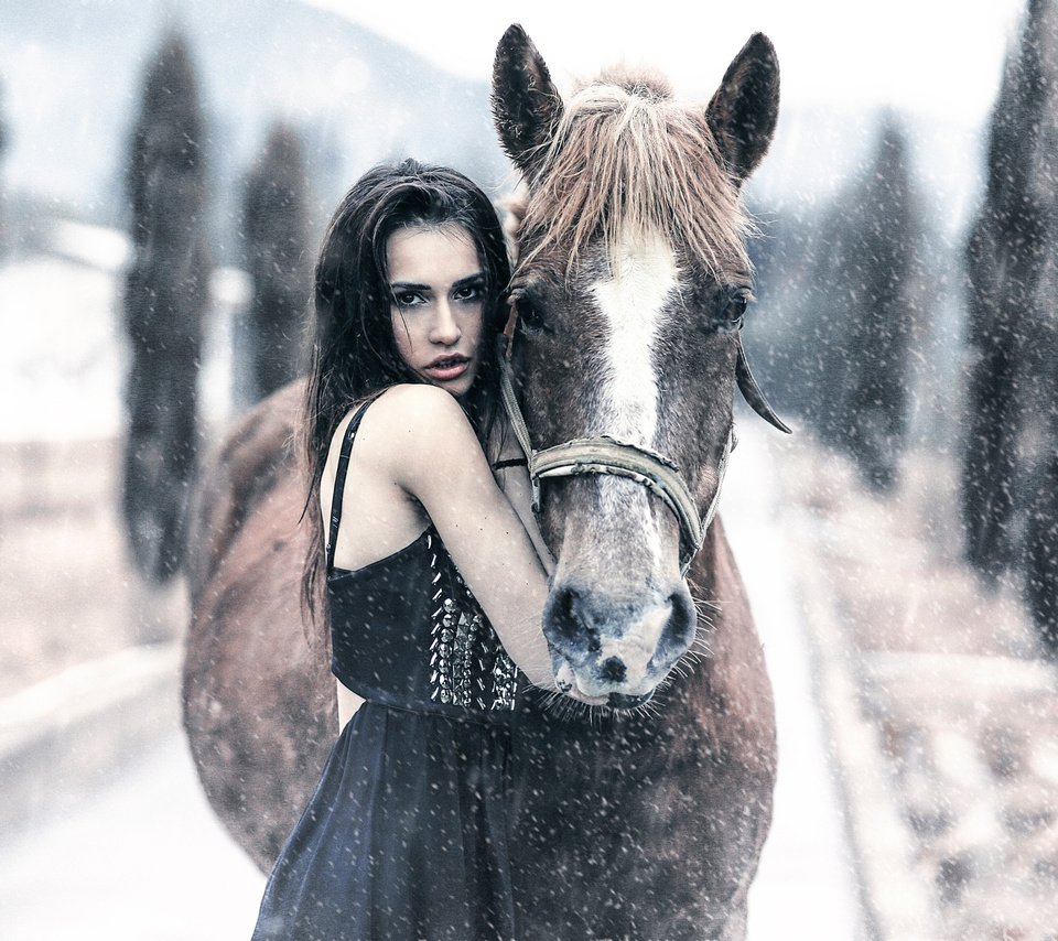 Обои лошадь, девушка, алессандро ди чикко, horse, girl, alessandro di cicco разрешение 2048x1365 Загрузить