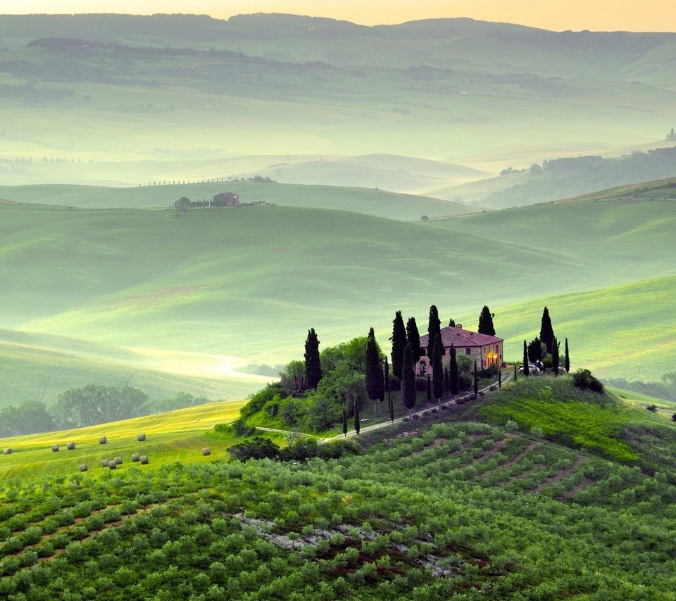 Обои холмы, италия, сопка, виноградник, тоскана, hills, italy, hill, vineyard, tuscany разрешение 1920x1200 Загрузить