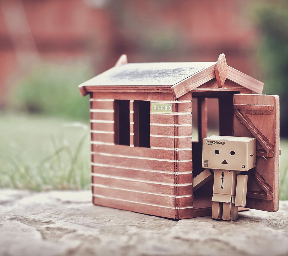 Обои домик, коробка, данбо, картонный робот, дамбо, house, box, danbo, cardboard robot, dumbo разрешение 1920x1200 Загрузить