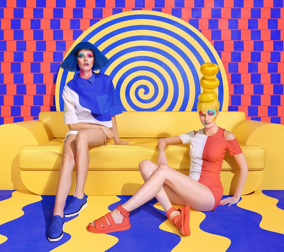 Обои стиль, цвет, девушки, sagmeister & walsh, вибрант, полихром, style, color, girls, of vibrant, polychrome разрешение 1920x1080 Загрузить