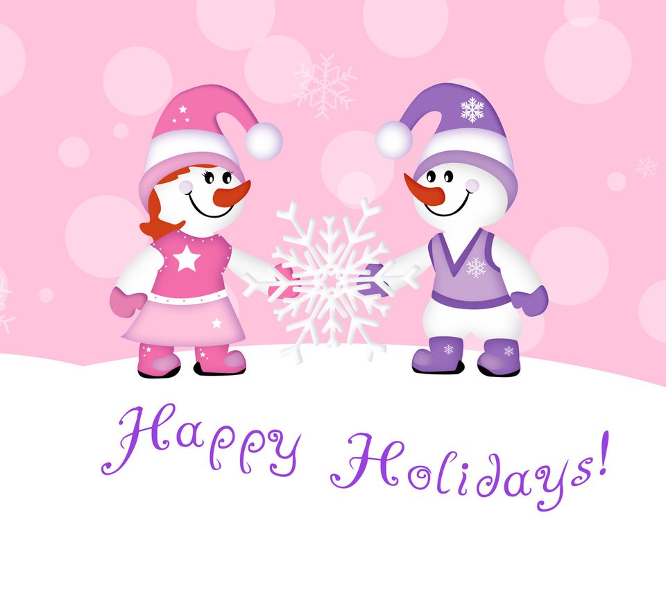Обои рисунок, новый год, фон, праздник, рождество, снеговики, снежинка, figure, new year, background, holiday, christmas, snowmen, snowflake разрешение 1920x1200 Загрузить