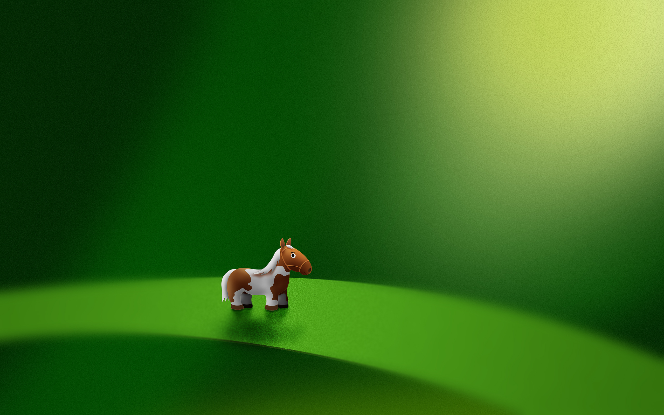 Обои лошадь, зелёный, лист, пони, микро, horse, green, sheet, pony, micro разрешение 2560x1600 Загрузить