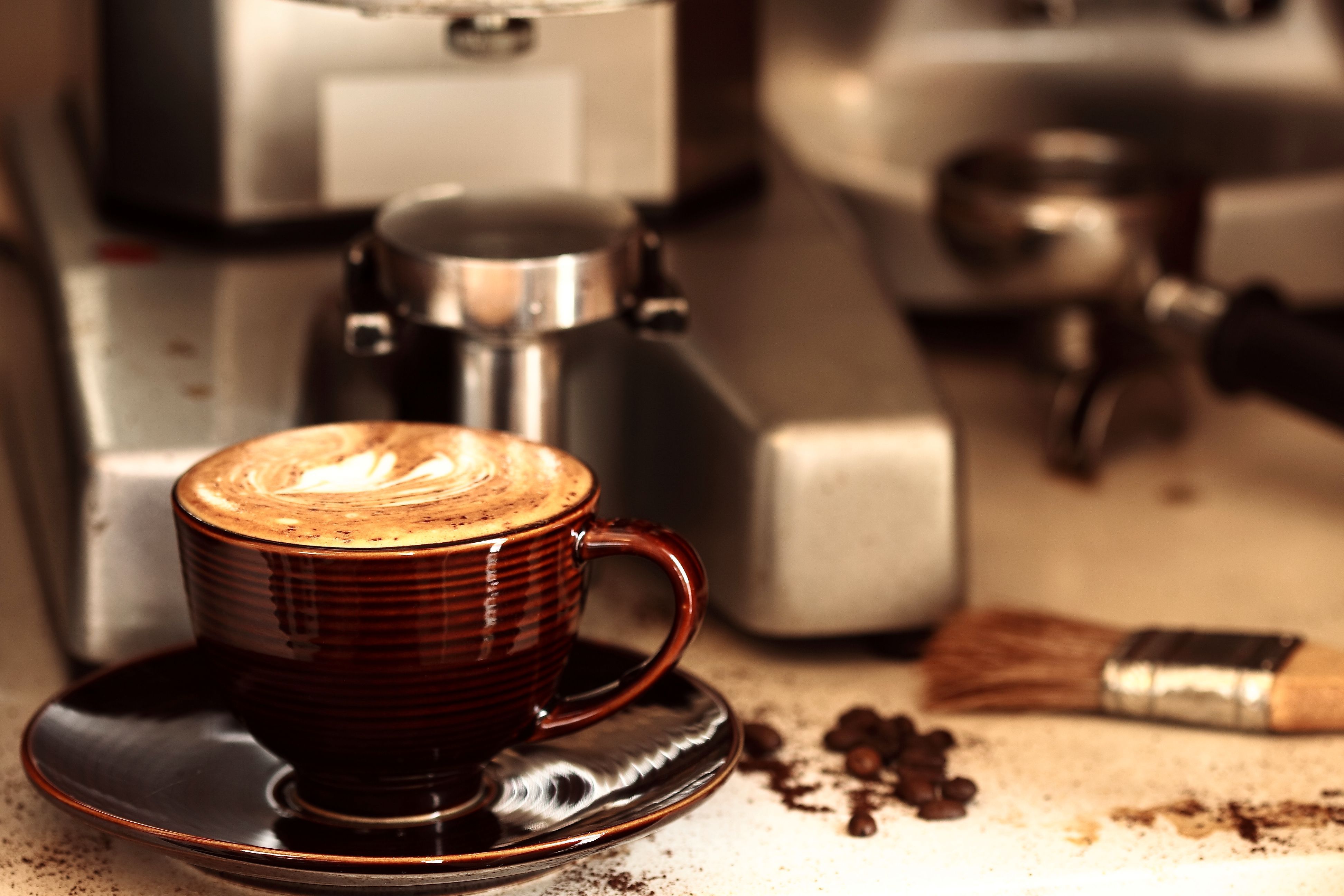 Обои напиток, зерна, кофе, чашка, аромат, drink, grain, coffee, cup, aroma разрешение 3888x2592 Загрузить