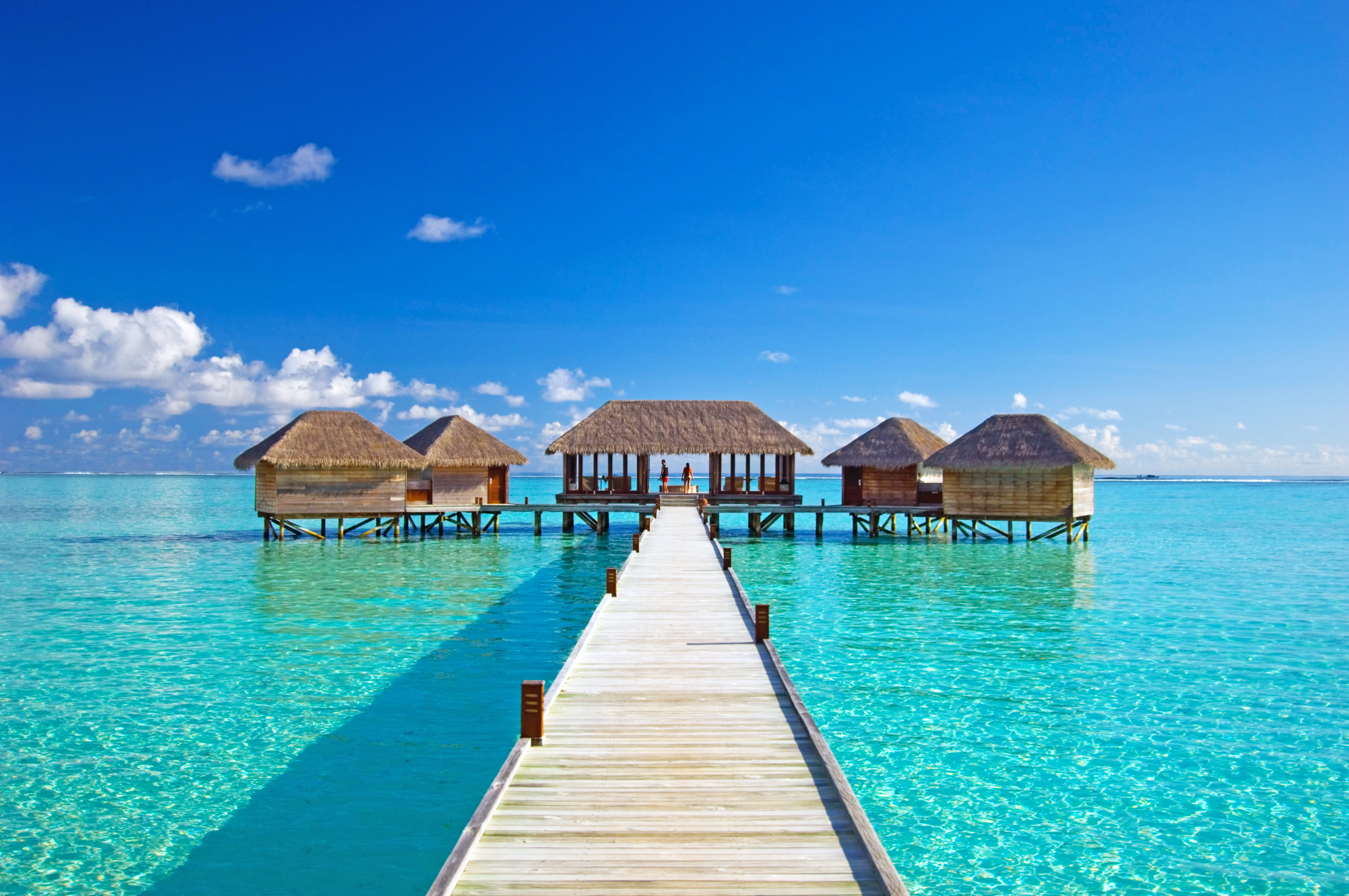 Обои море, отдых, бунгало, тропики, мальдивы, sea, stay, bungalow, tropics, the maldives разрешение 4249x2822 Загрузить