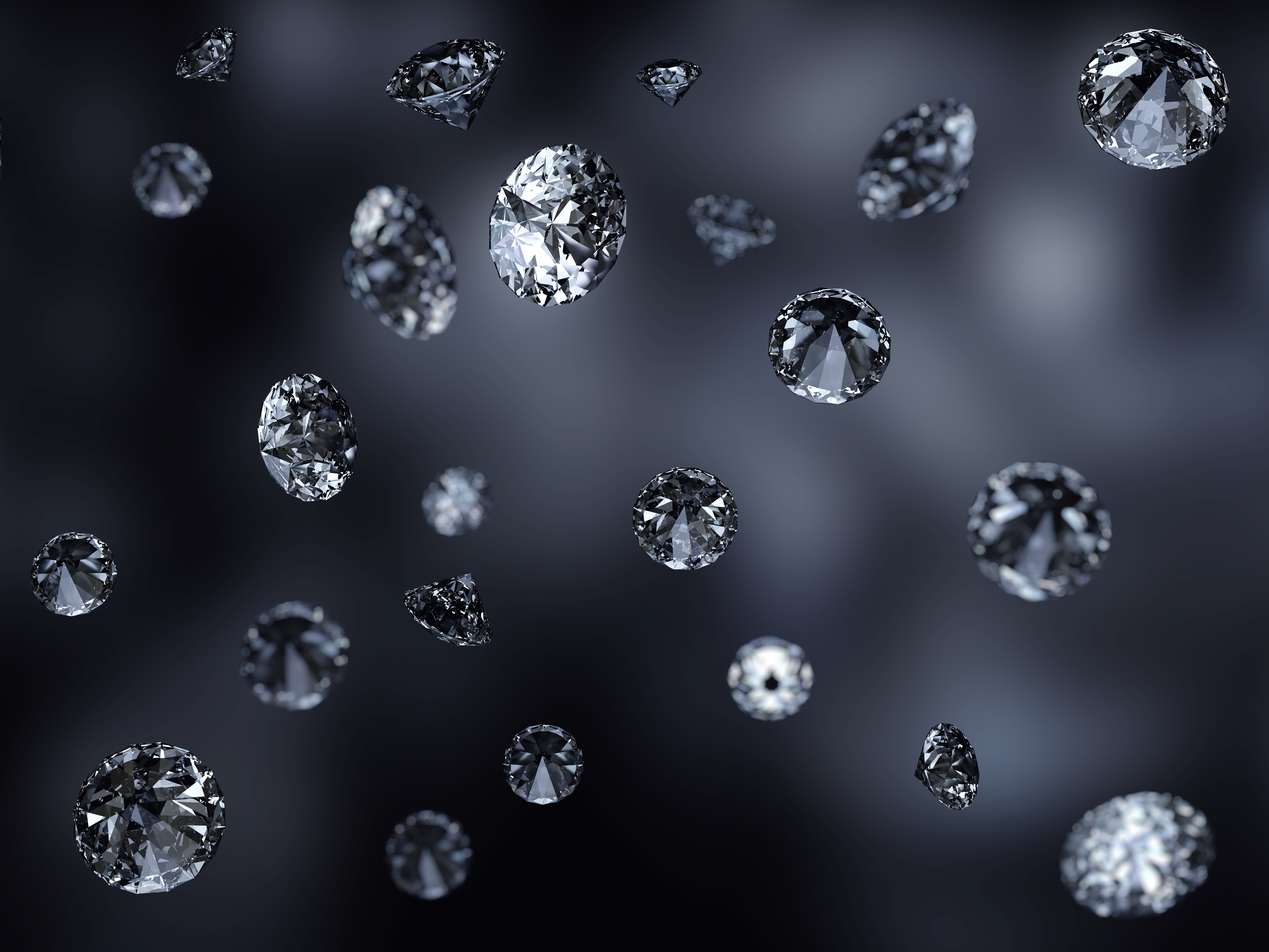 Обои макро, черный фон, бриллианты, алмазы, macro, black background, diamonds разрешение 8000x6000 Загрузить