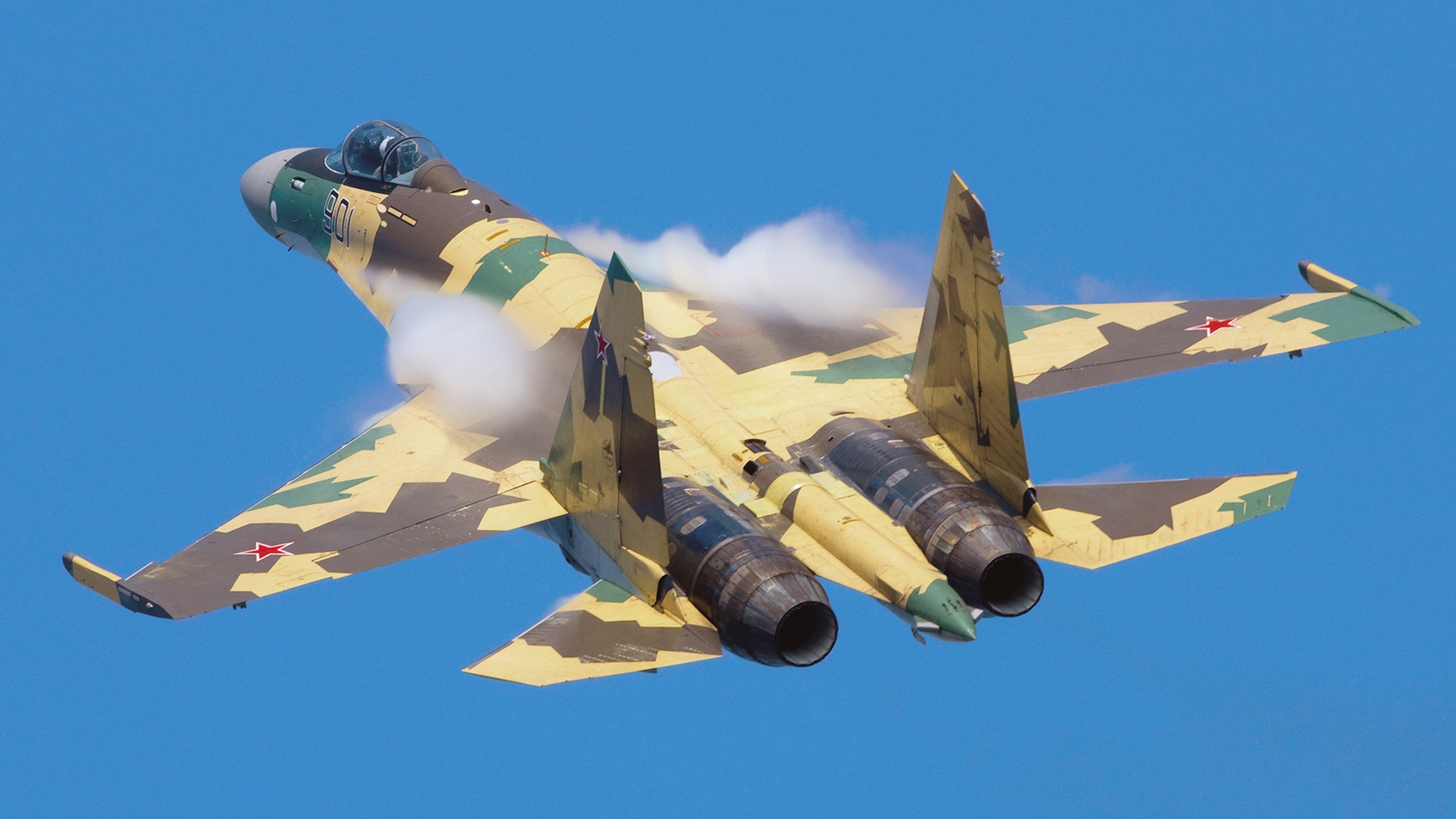 Обои истребителя су-35 полет, su-35 flight разрешение 1920x1080 Загрузить