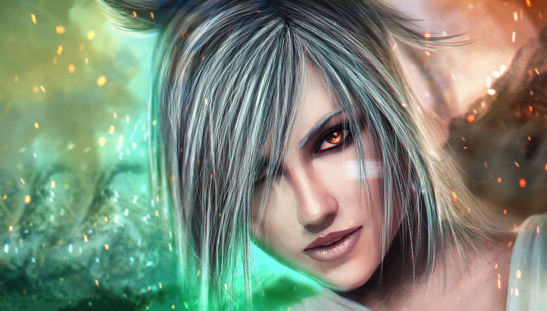 Обои глаза, арт, девушка, взгляд, лицо, riven, exile, riot games, лига легенд, eyes, art, girl, look, face, league of legends разрешение 1920x1091 Загрузить