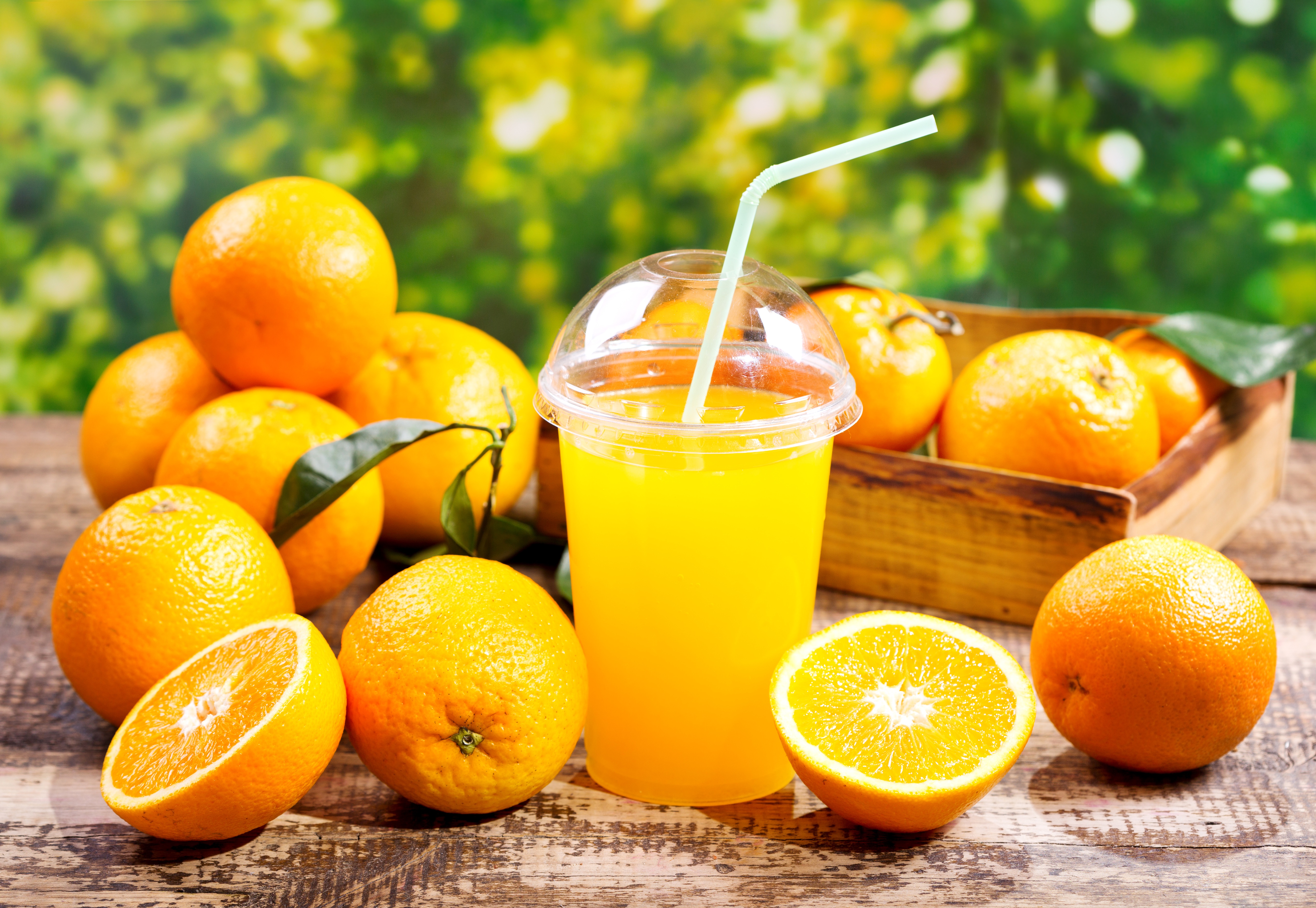 Обои фрукты, апельсин, стакан, цитрусы, сок, fruit, orange, glass, citrus, juice разрешение 5100x3521 Загрузить