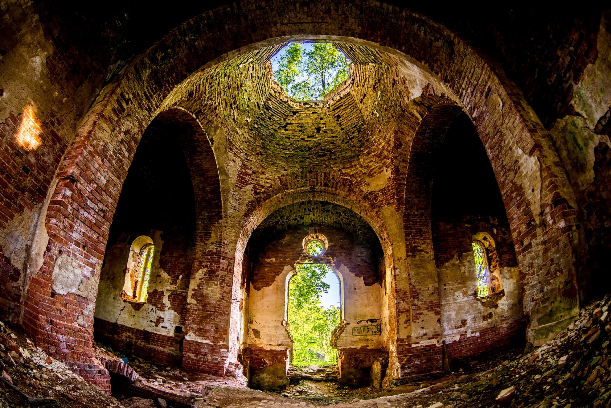 Обои храм, руины, россия, церковь, архитектура, старинная церковь, temple, ruins, russia, church, architecture, the old church разрешение 2560x1708 Загрузить