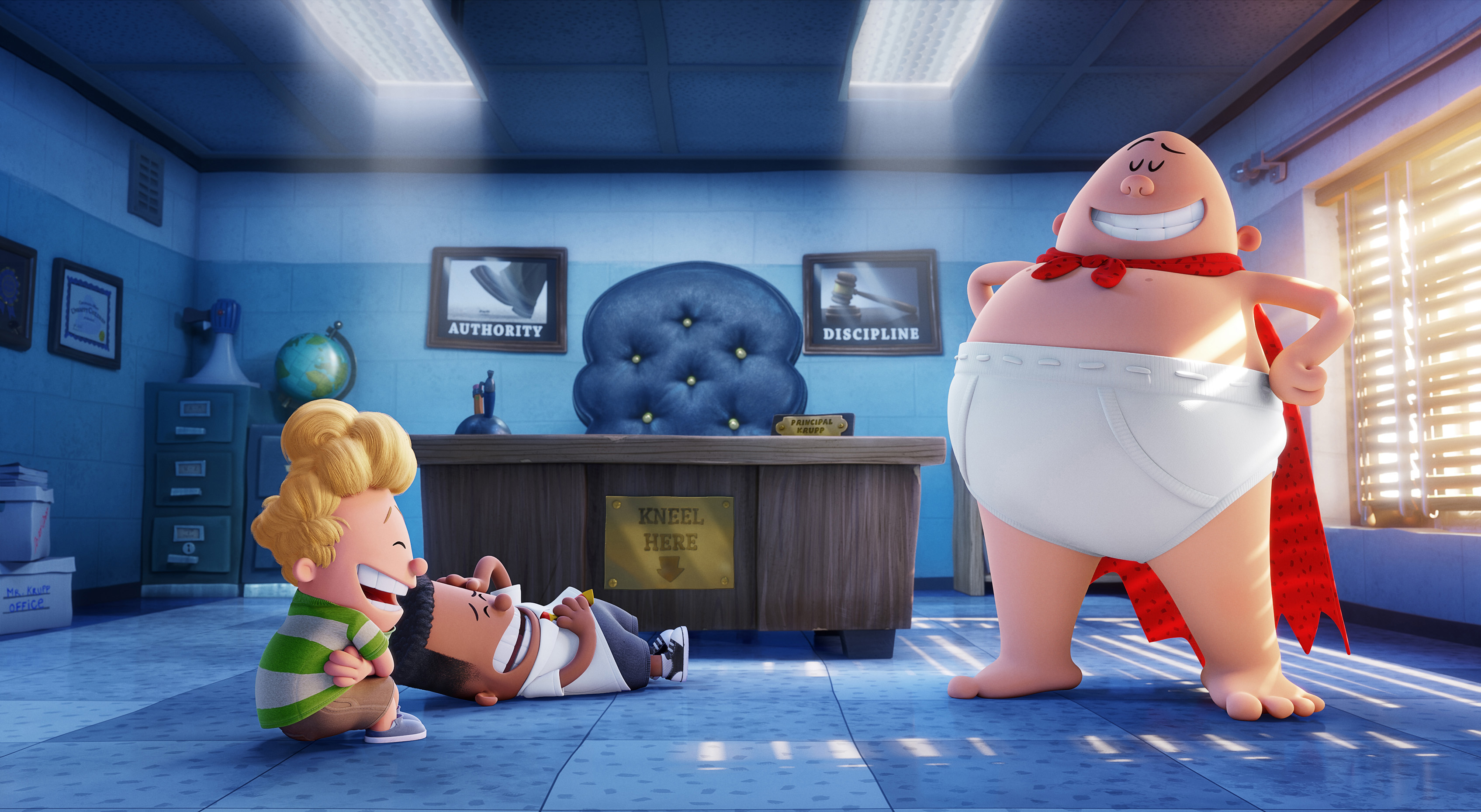 Обои анимация, captain underpants, george beard, harold hutchins, animation разрешение 3390x1860 Загрузить