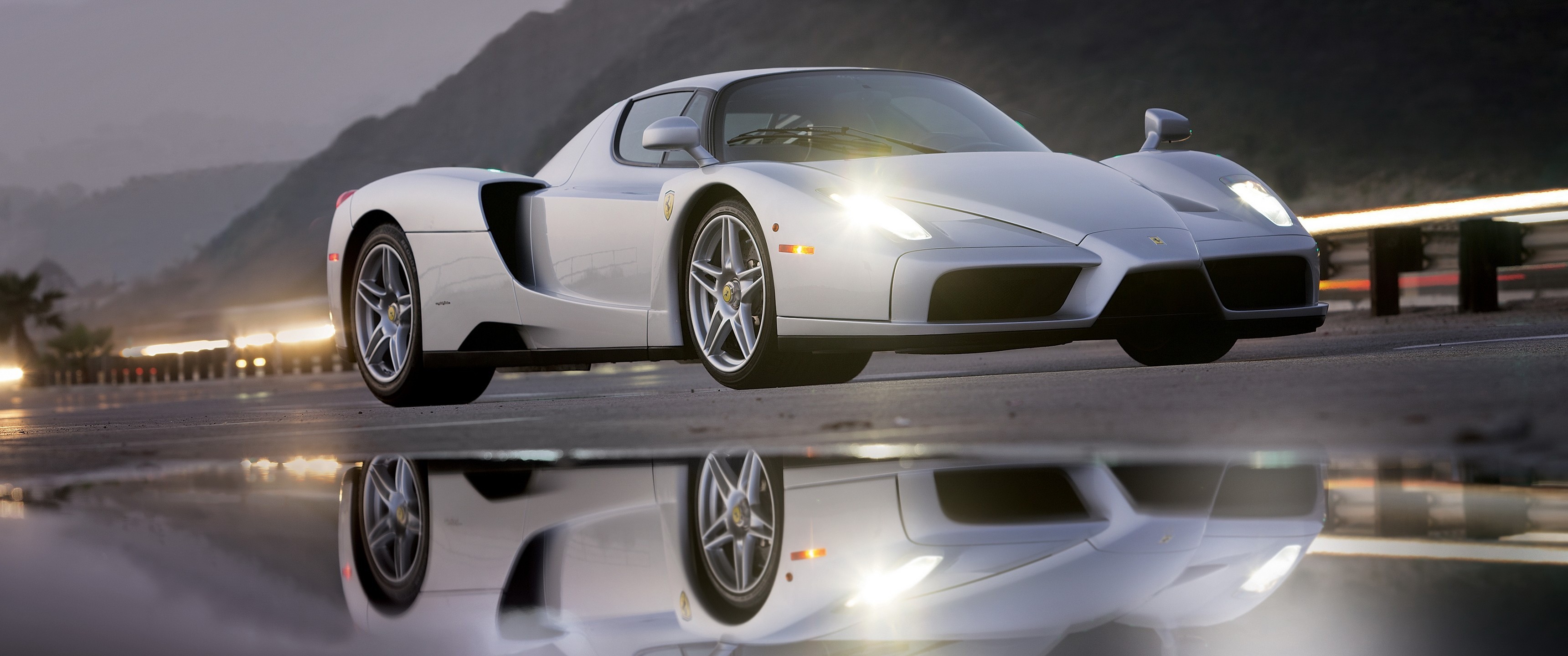 Обои отражение, автомобиль, феррари, ferrari enzo, reflection, car, ferrari разрешение 3440x1440 Загрузить