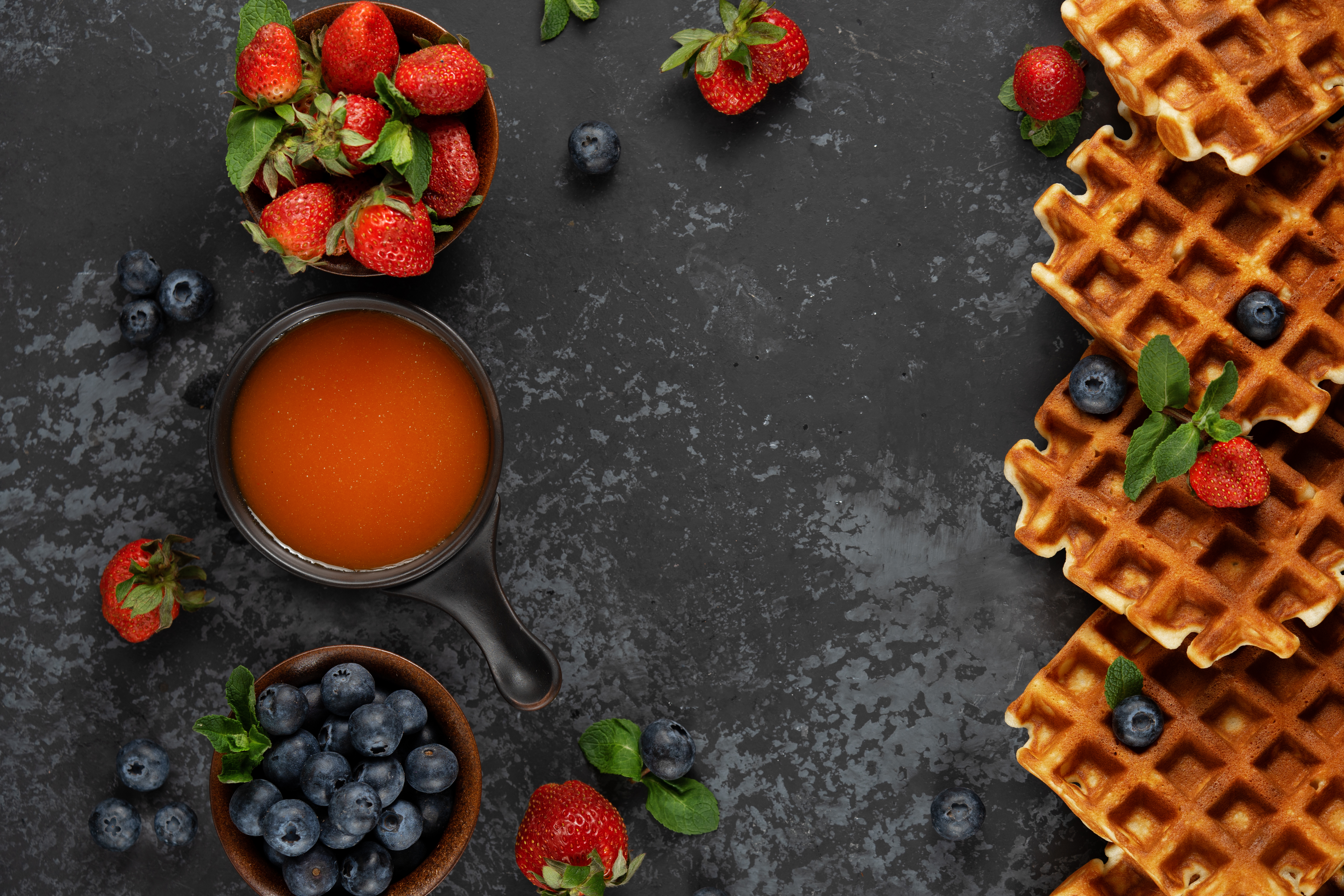 Обои вафли, waffles разрешение 6000x4000 Загрузить